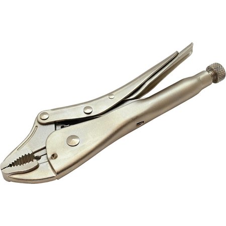 Dynamic Tools 10" Locking Pliers, Curved Jaws With Wire Cutter D055303